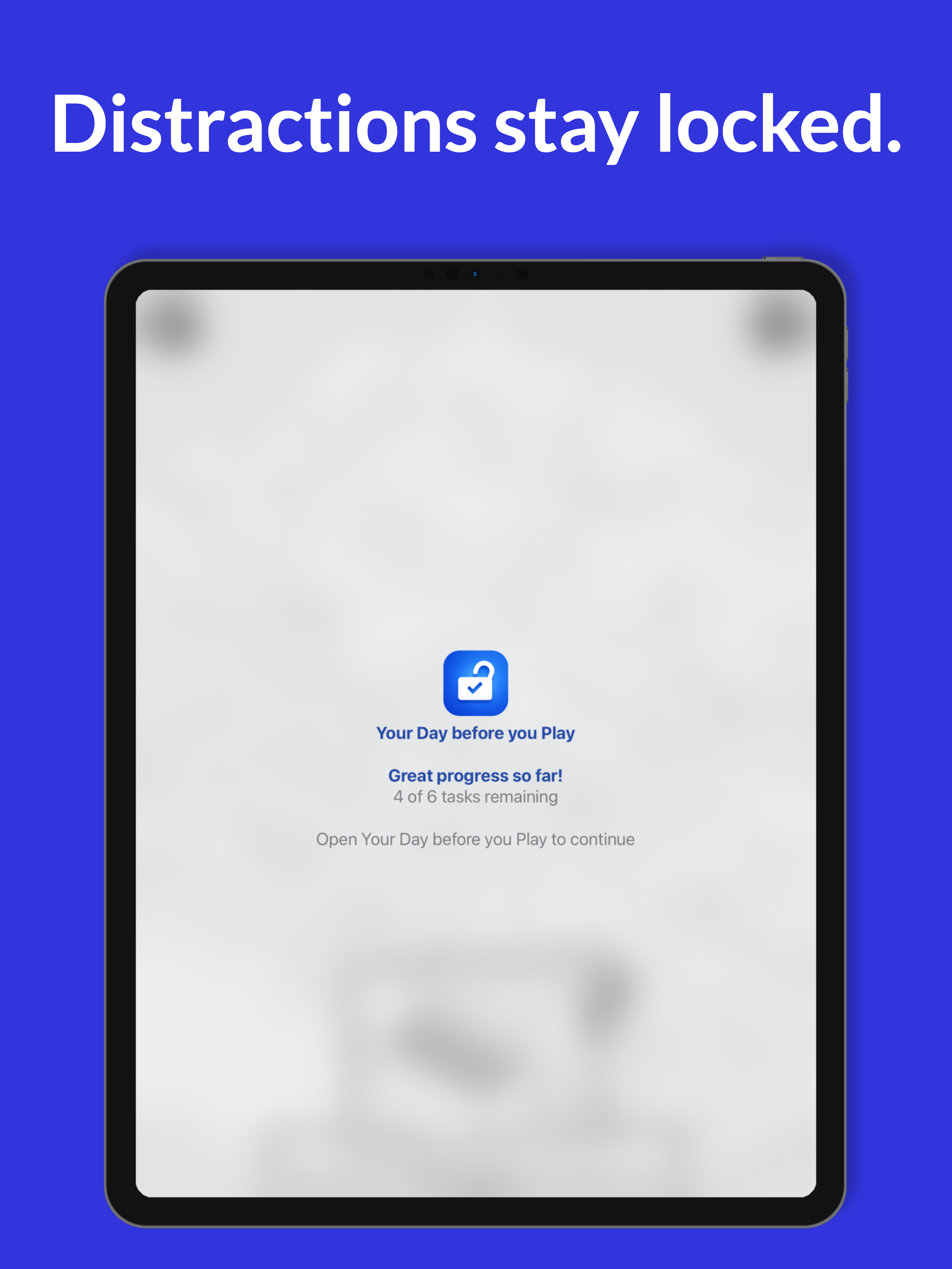 Your Day before you Play on iPad