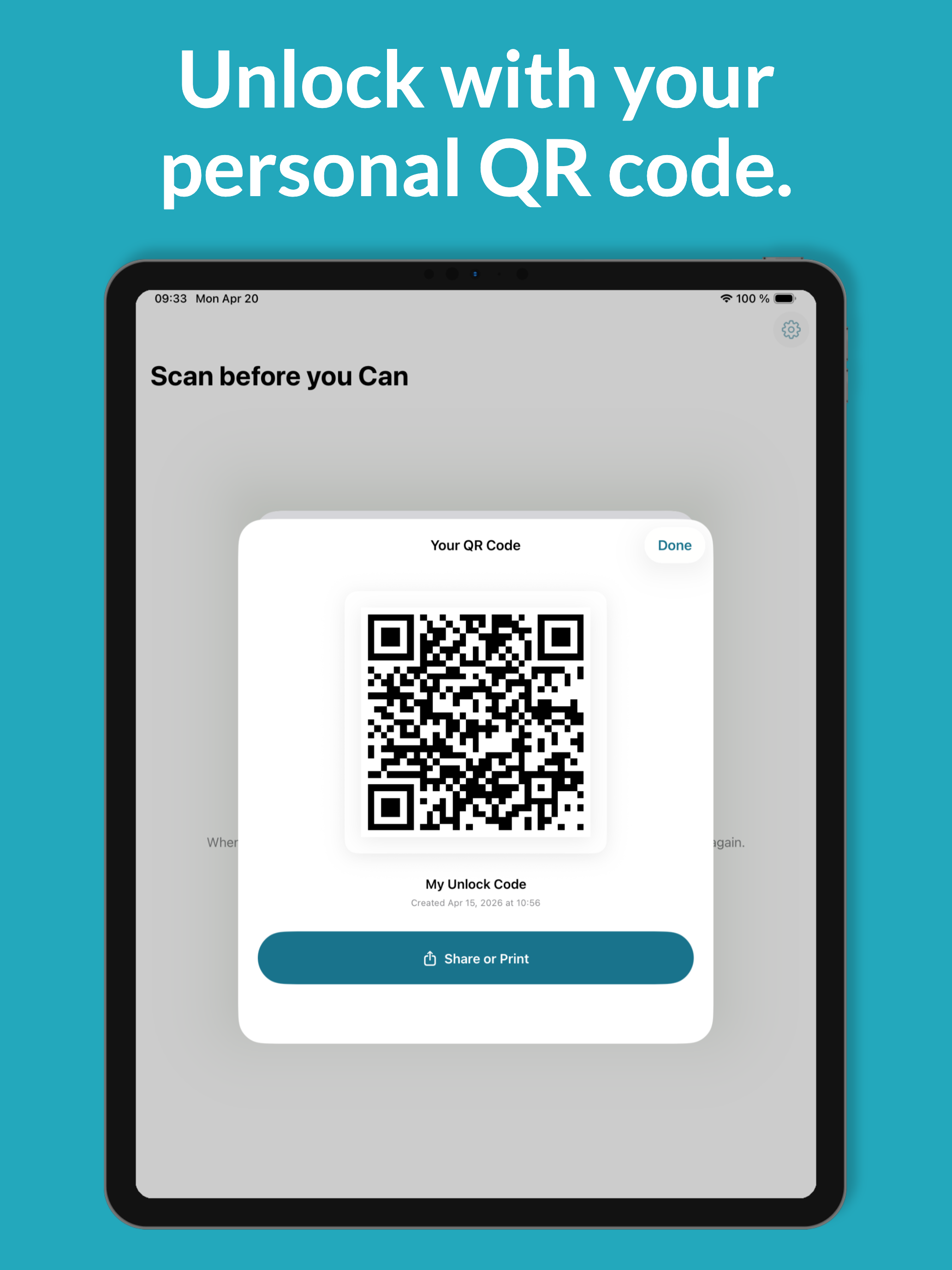 Scan before you Can on iPad